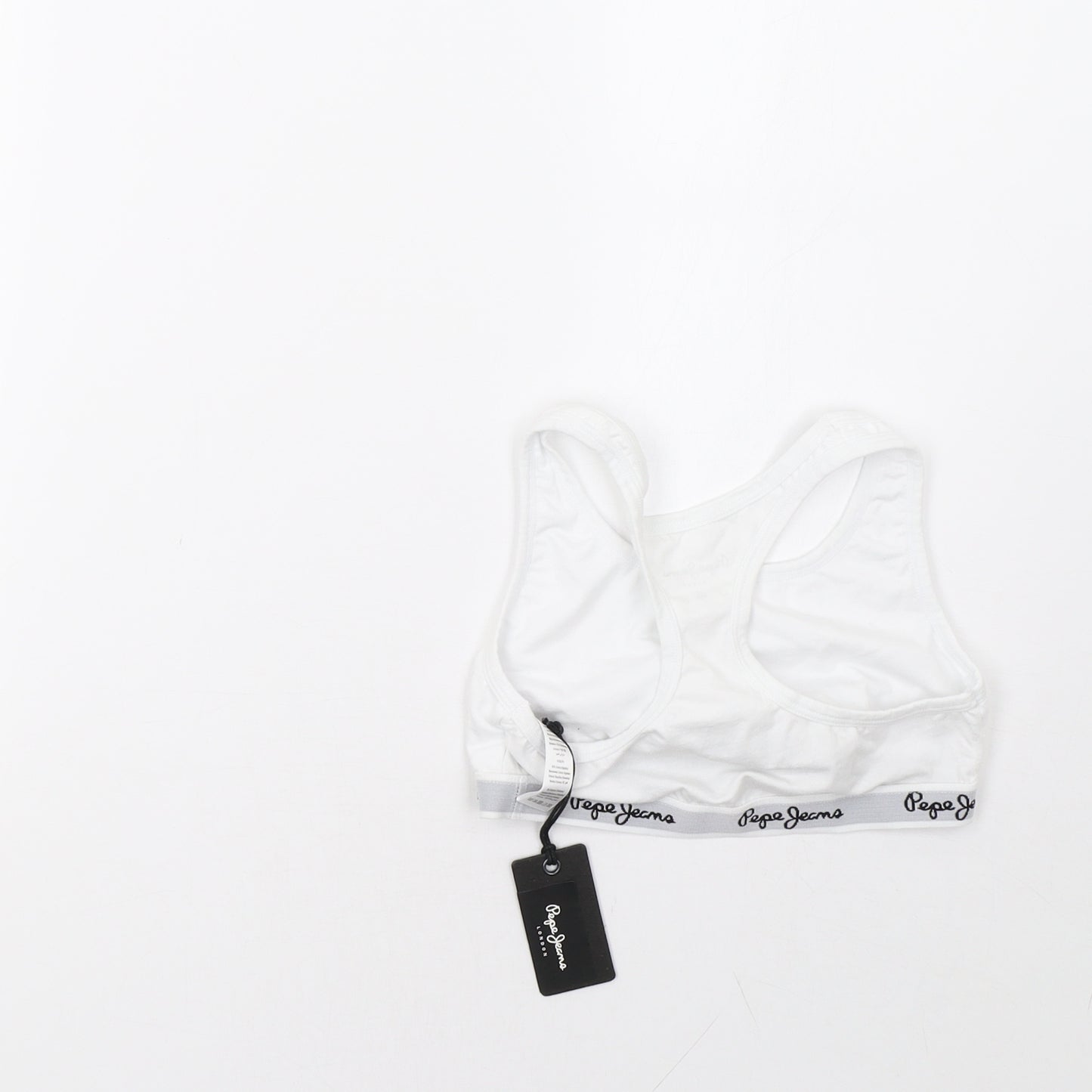 Pepe Jeans Girls White   Cropped Tank Size M