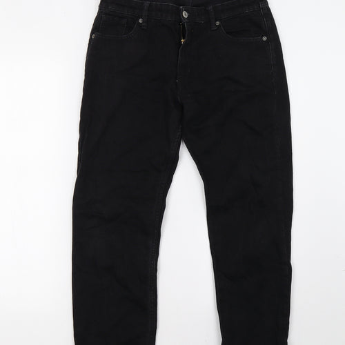 Indigo Womens Black  Denim Straight Jeans Size 30 L27 in