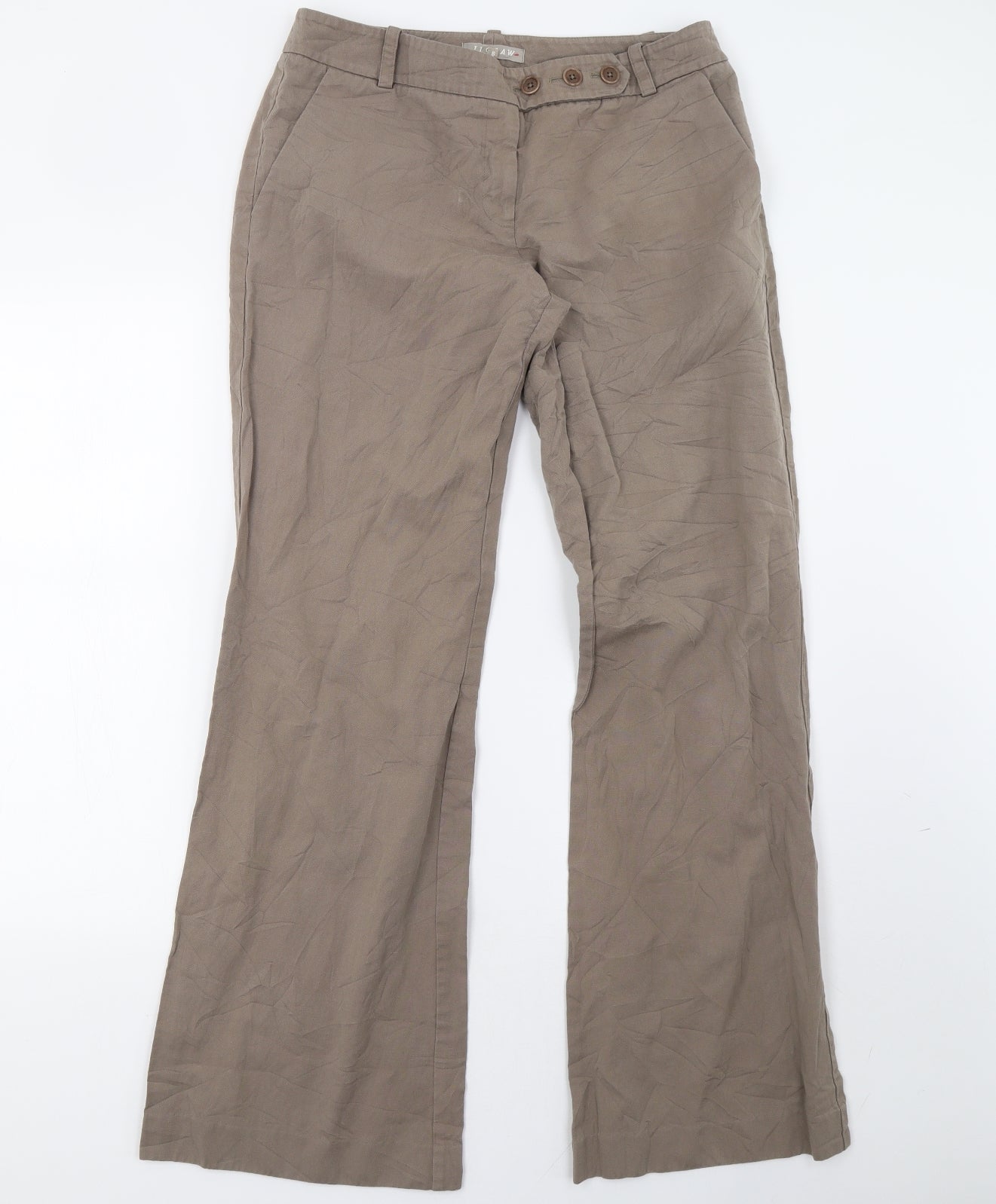 Jigsaw Womens Beige   Straight Jeans Size 12 L34 in
