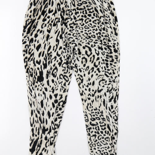 George Womens Beige Animal Print   Pyjama Pants Size 10