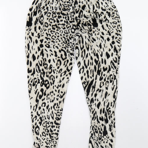 George Womens Beige Animal Print   Pyjama Pants Size 10