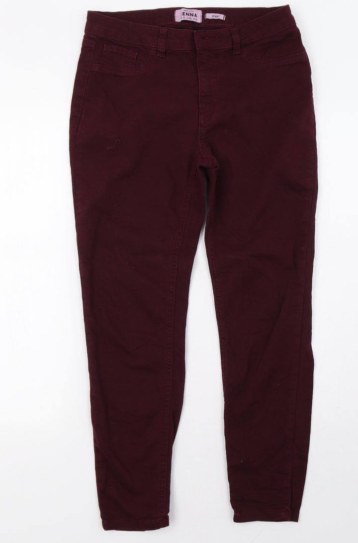 newlook Womens Purple  Denim Skinny Jeans Size 10 L28 in