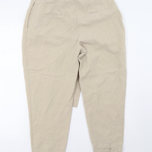 tophsop Womens Beige   Trousers  Size 14 L26 in