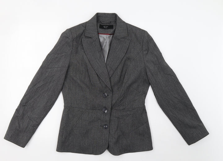 BHS Womens Grey Jacket Blazer Size 10