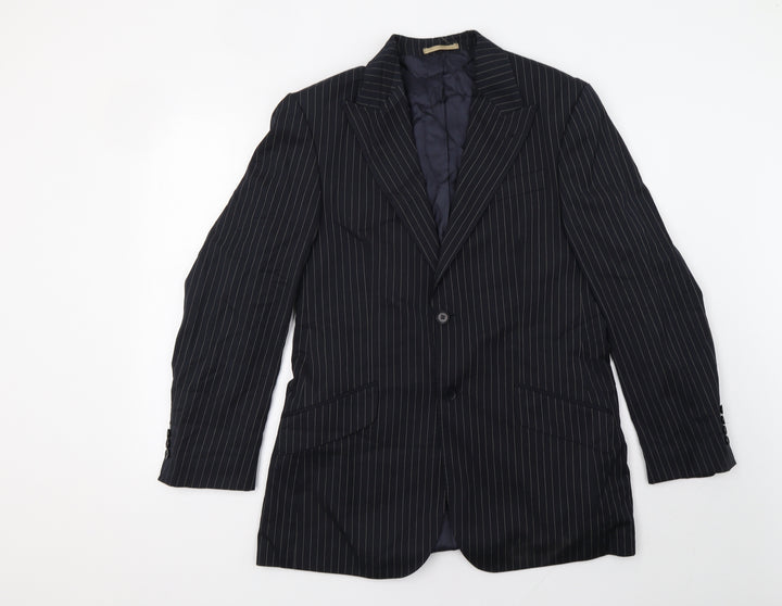 NEXT Mens Blue Striped Jacket Blazer Size 38