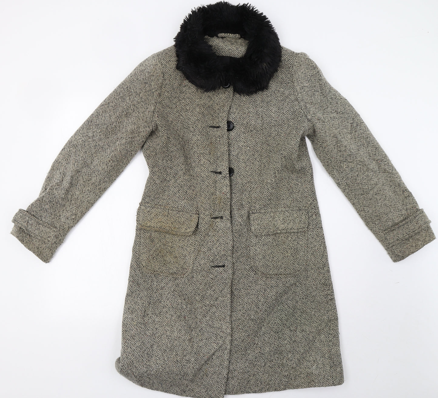 Dorothy Perkins Womens Beige    Coat Size 10