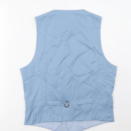 Marks and Spencer Mens Blue   Jacket Suit Waistcoat Size M