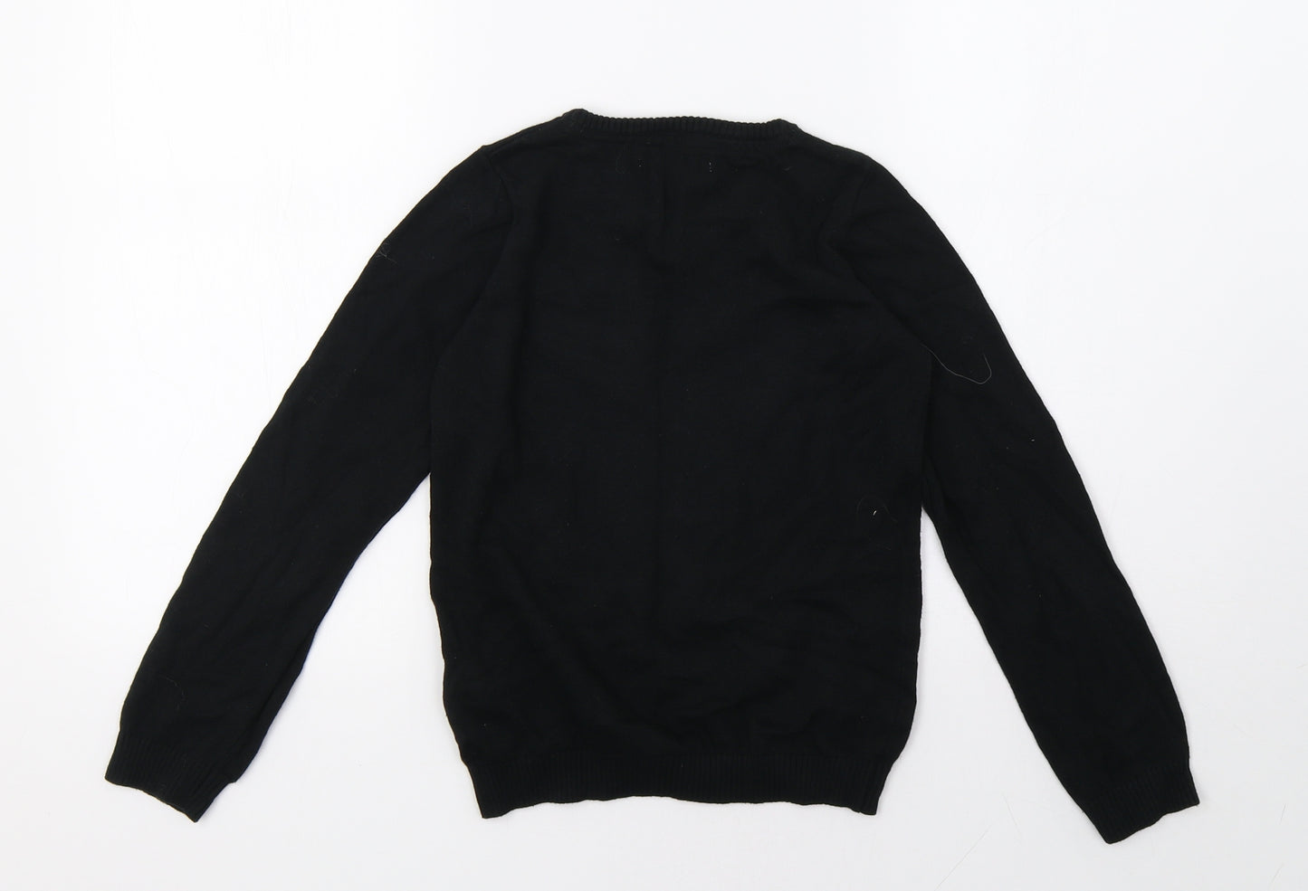 Marks and Spencer Girls Black   Pullover Sweatshirt Size 10-11 Years