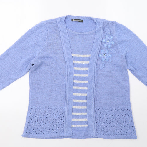 Bonmarché Womens Blue   Pullover Sweatshirt Size M