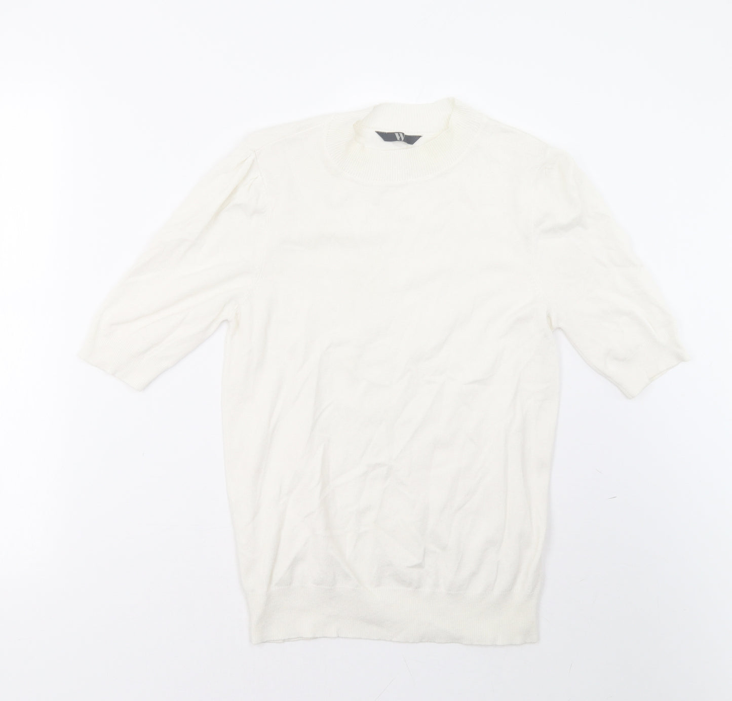 BHS Womens White   Pullover Sweatshirt Size 12