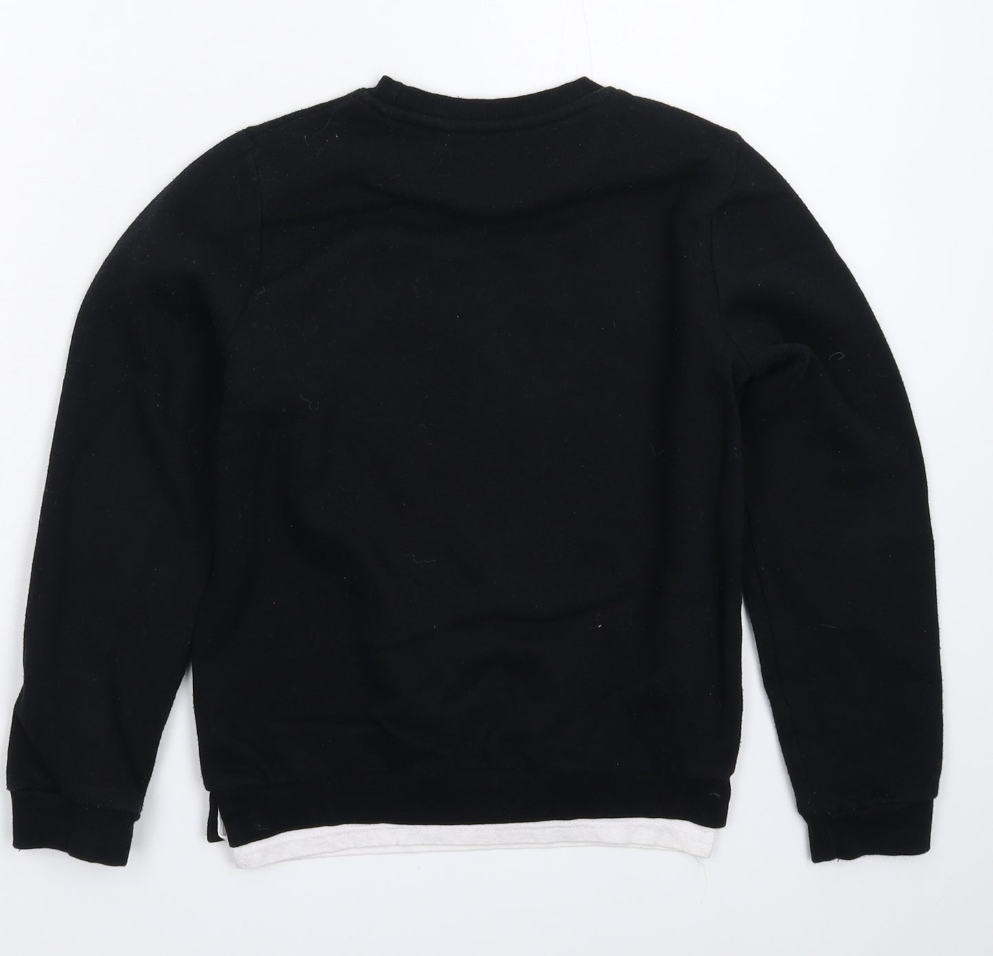 Primark Boys Black   Pullover Sweatshirt Size 10-11 Years