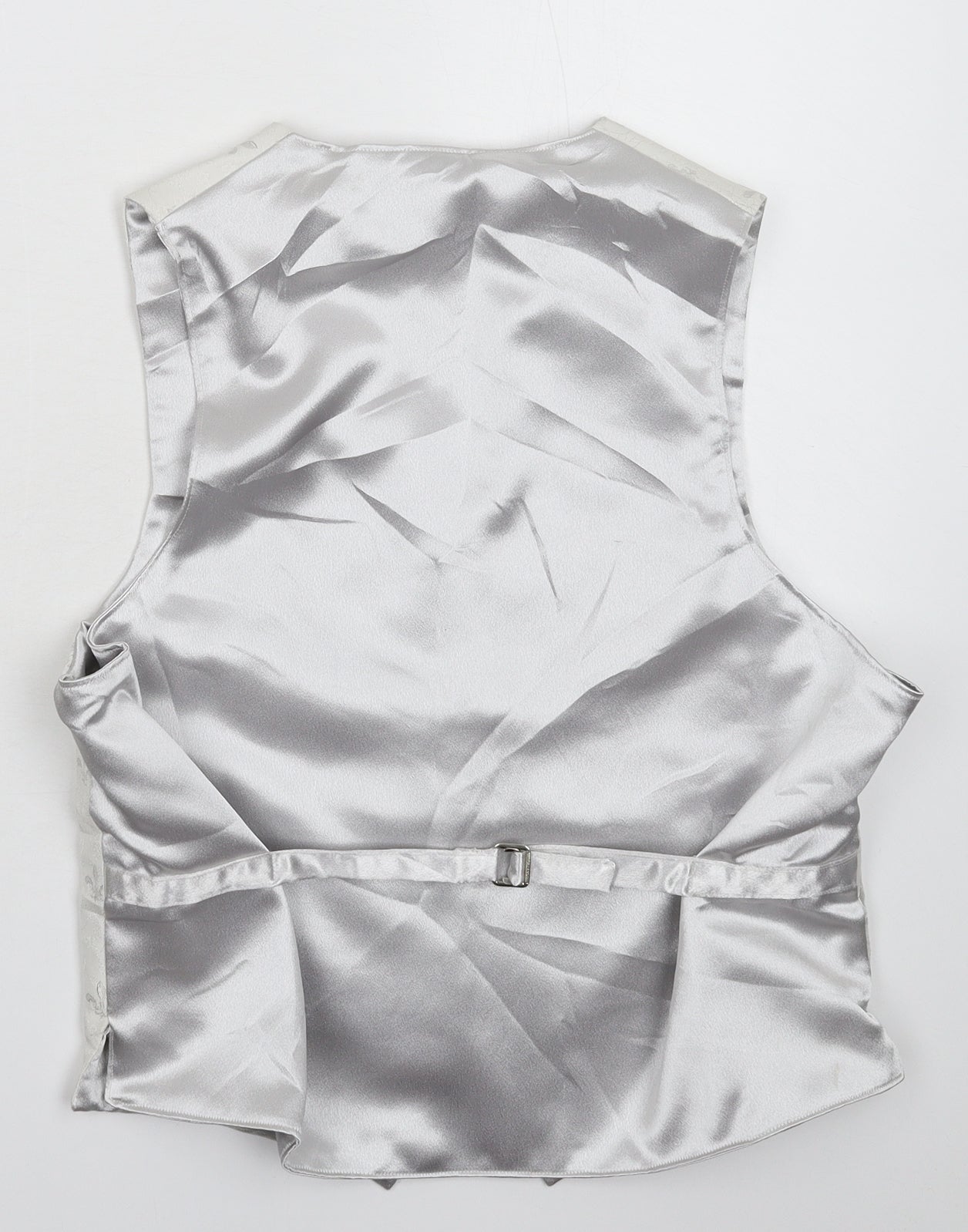 Preworn Mens Silver   Jacket Suit Waistcoat Size 40