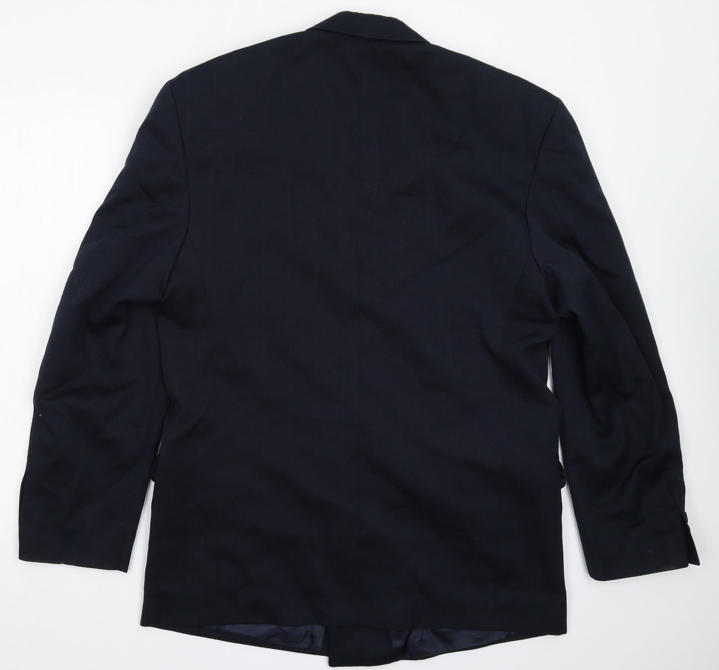 Horne Brothers Mens Blue Striped  Jacket Suit Jacket Size 40