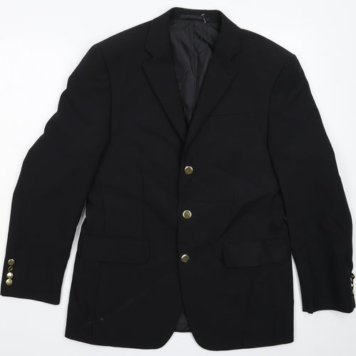 George Mens Black   Jacket Suit Jacket Size 38
