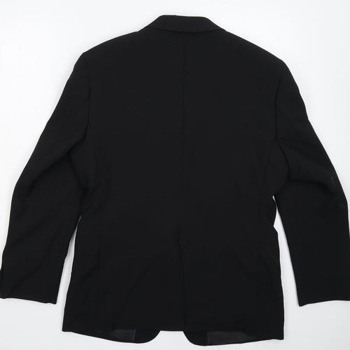 George Mens Black   Jacket Suit Jacket Size 38