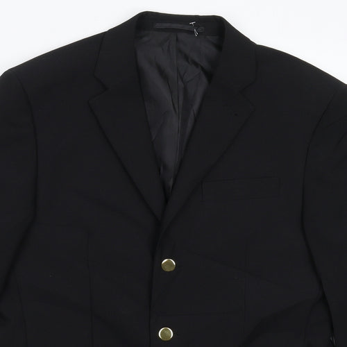 George Mens Black   Jacket Suit Jacket Size 38