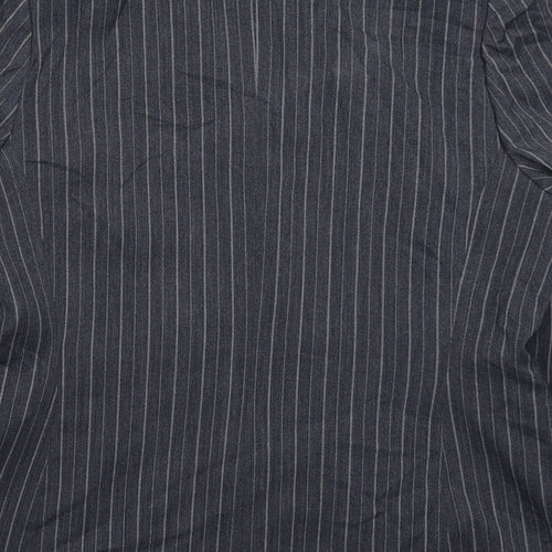 Marks and Spencer Womens Grey Striped  Jacket Suit Jacket Size 18