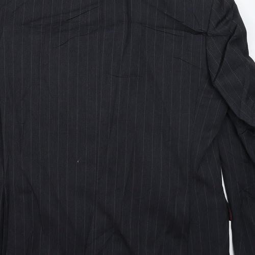 Marks and Spencer Mens Grey Striped  Jacket Suit Jacket Size 40