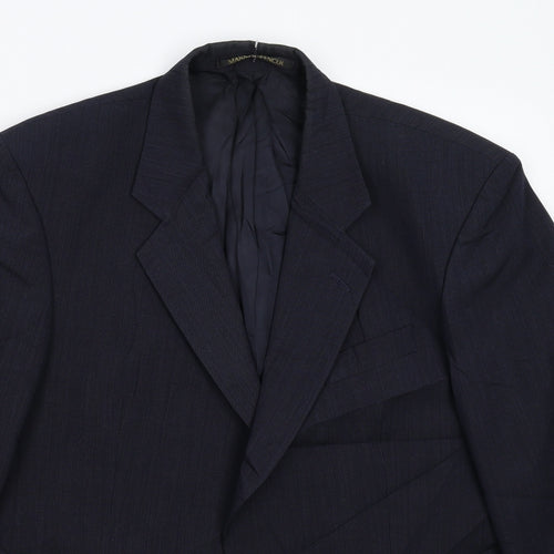 Marks and Spencer Mens Blue   Jacket Suit Jacket Size 42