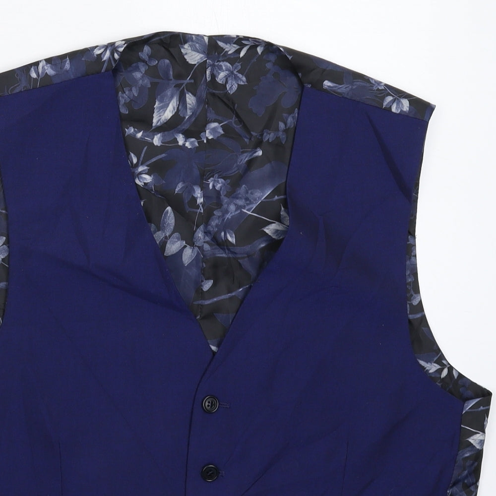 Scott & Taylor Mens Blue   Jacket Suit Waistcoat Size 42