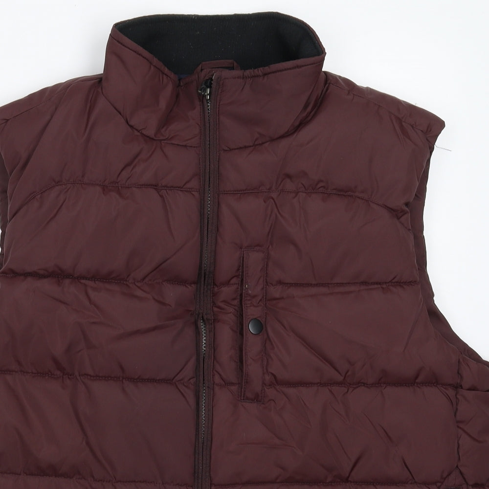TU Mens Brown   Gilet Jacket Size L