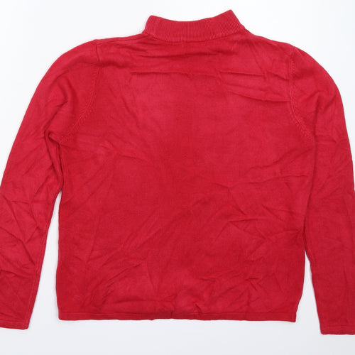 Sarah Hamilton Womens Pink  Knit Pullover Jumper Size L