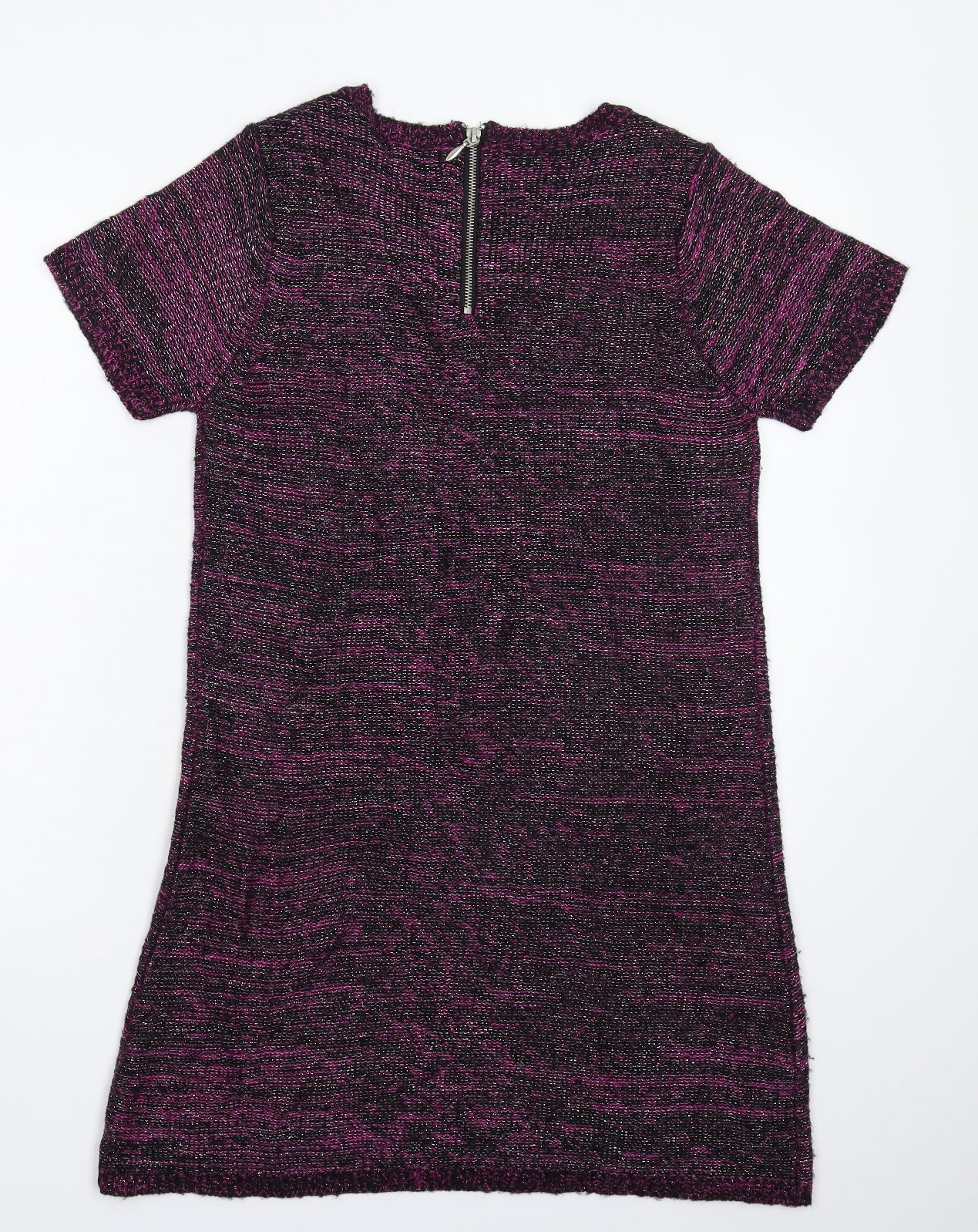 F&F Womens Multicoloured Striped Knit Jumper Dress  Size 14