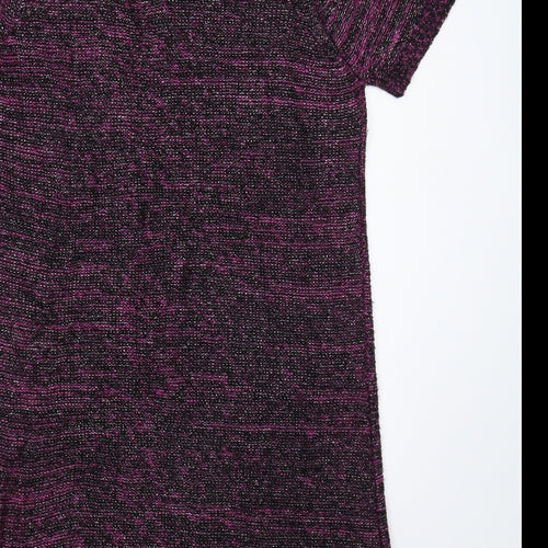 F&F Womens Multicoloured Striped Knit Jumper Dress  Size 14