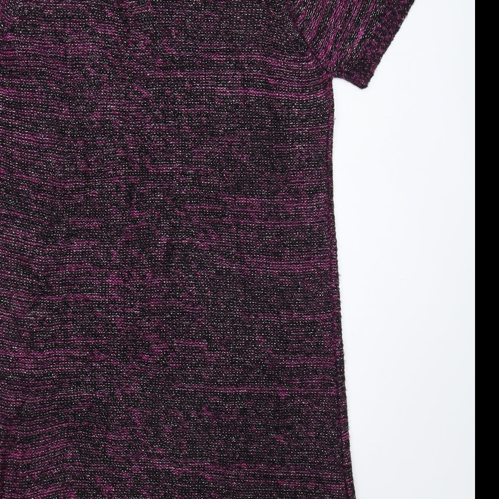 F&F Womens Multicoloured Striped Knit Jumper Dress  Size 14