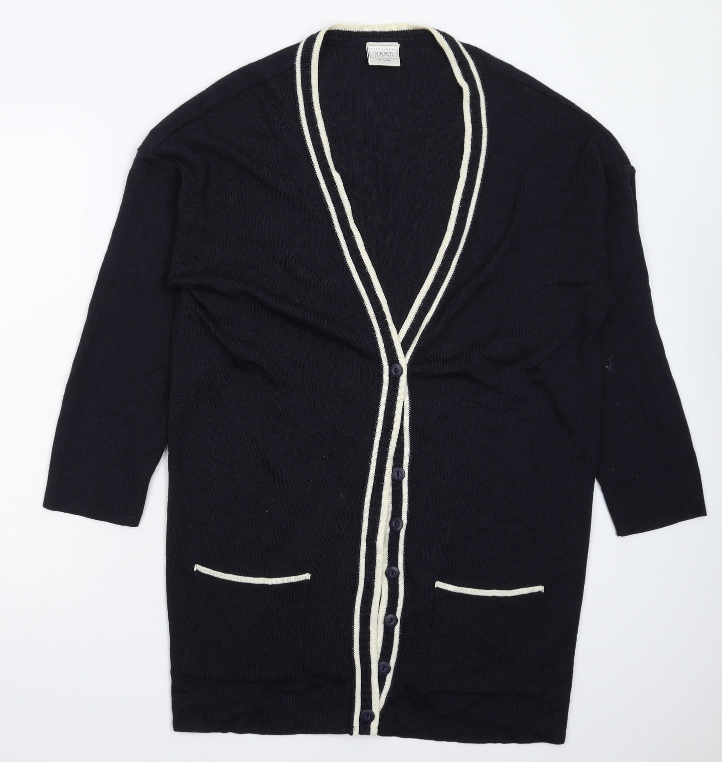NEXT Womens Blue  Knit Cardigan Jumper Size S