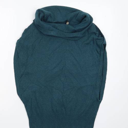 Topshop Womens Green  Knit Pullover Jumper Size 10