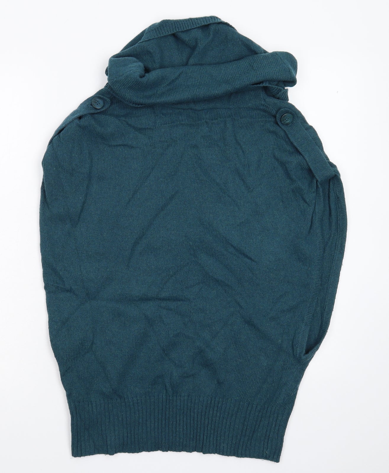 Topshop Womens Green  Knit Pullover Jumper Size 10