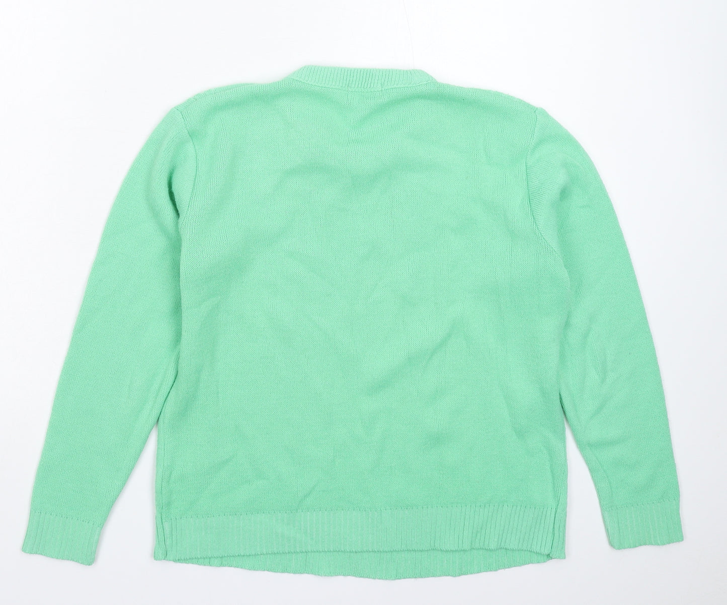 ME Womens Green  Knit Pullover Jumper Size M