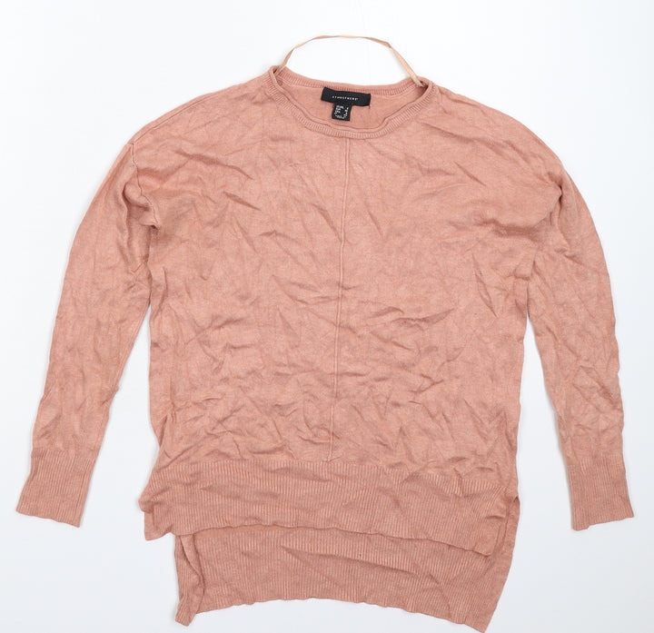 Atmosphere Womens Beige Knit Pullover Jumper Size 8