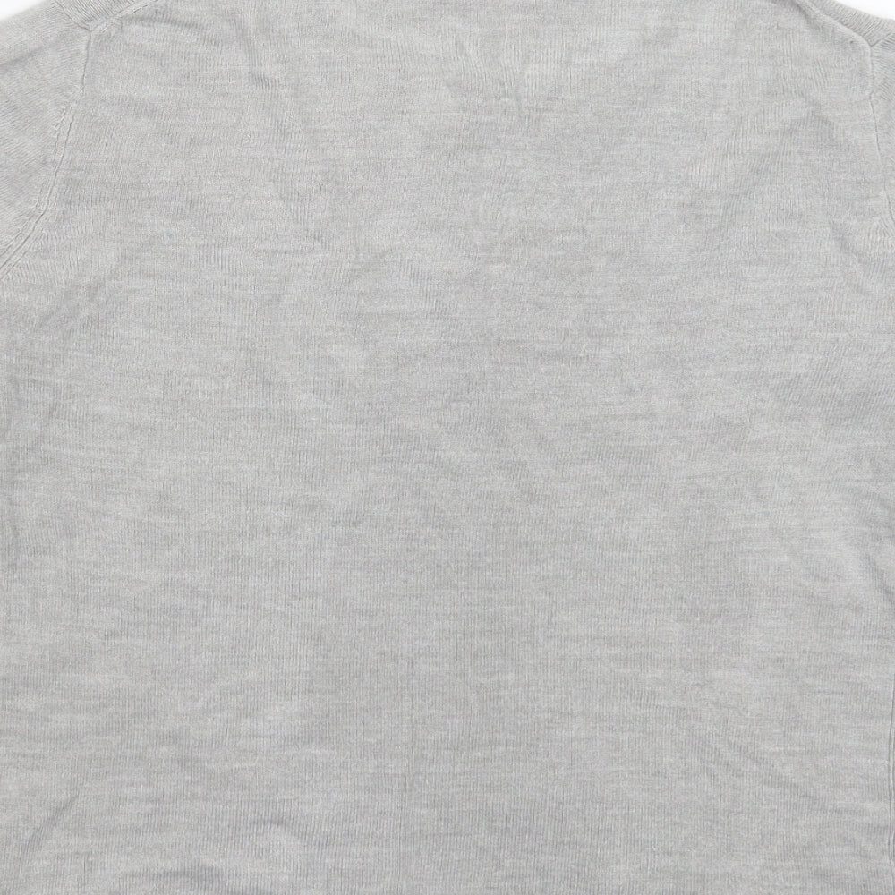 Marks and Spencer Womens Grey  Knit Pullover Jumper Size 14