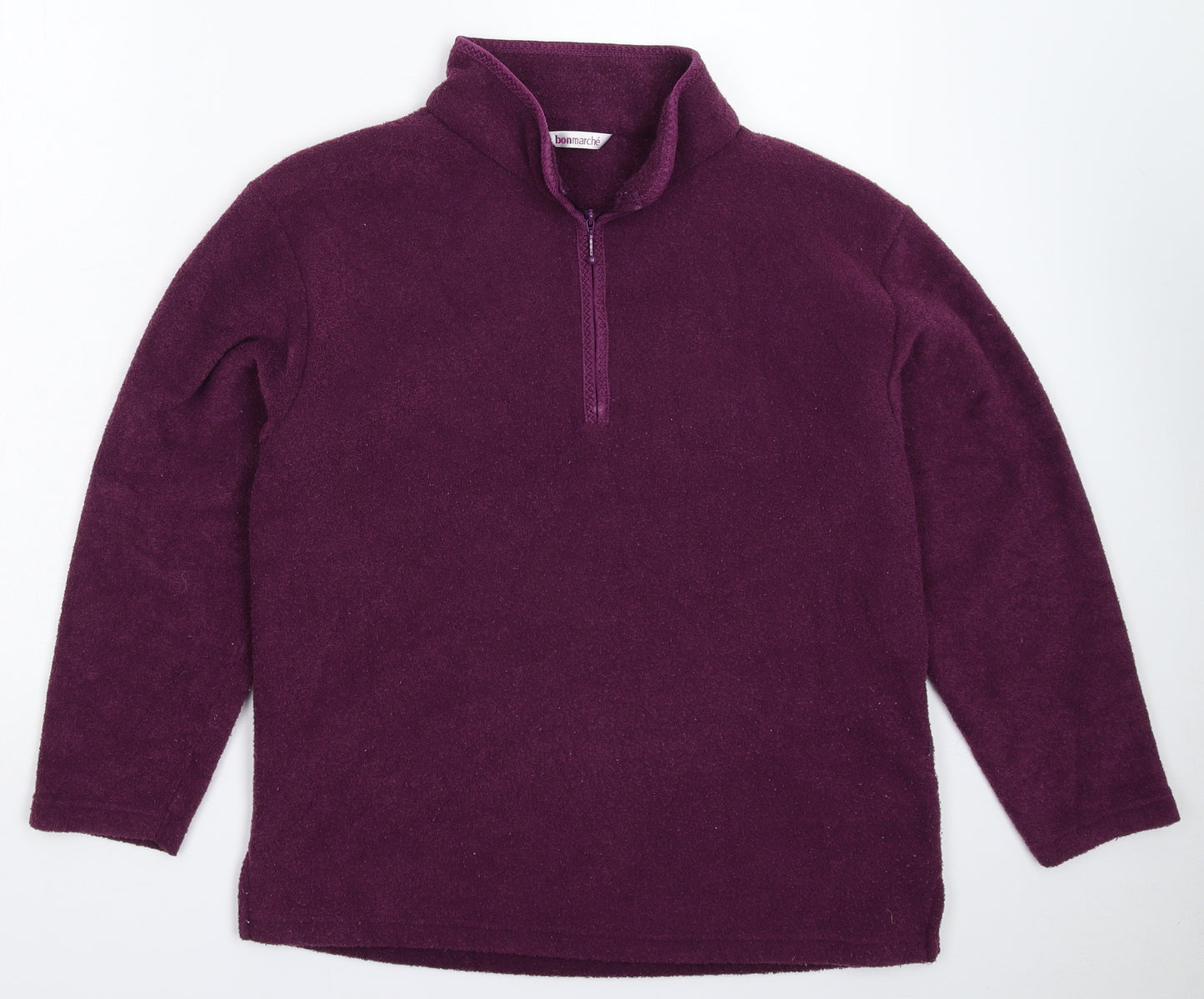 Bonmarché Womens Purple  Fleece Jacket  Size M