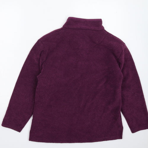 Bonmarché Womens Purple  Fleece Jacket  Size M
