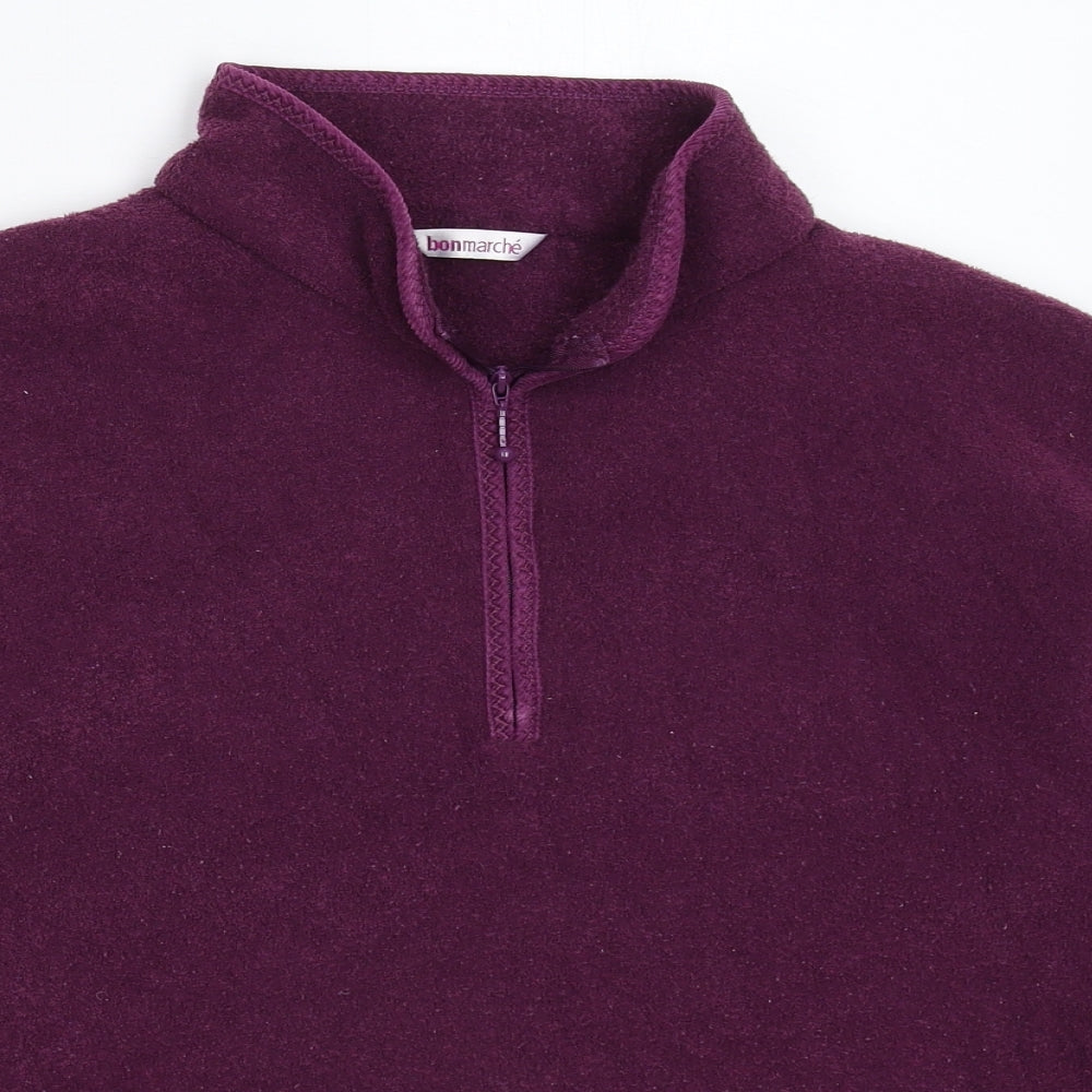 Bonmarché Womens Purple  Fleece Jacket  Size M