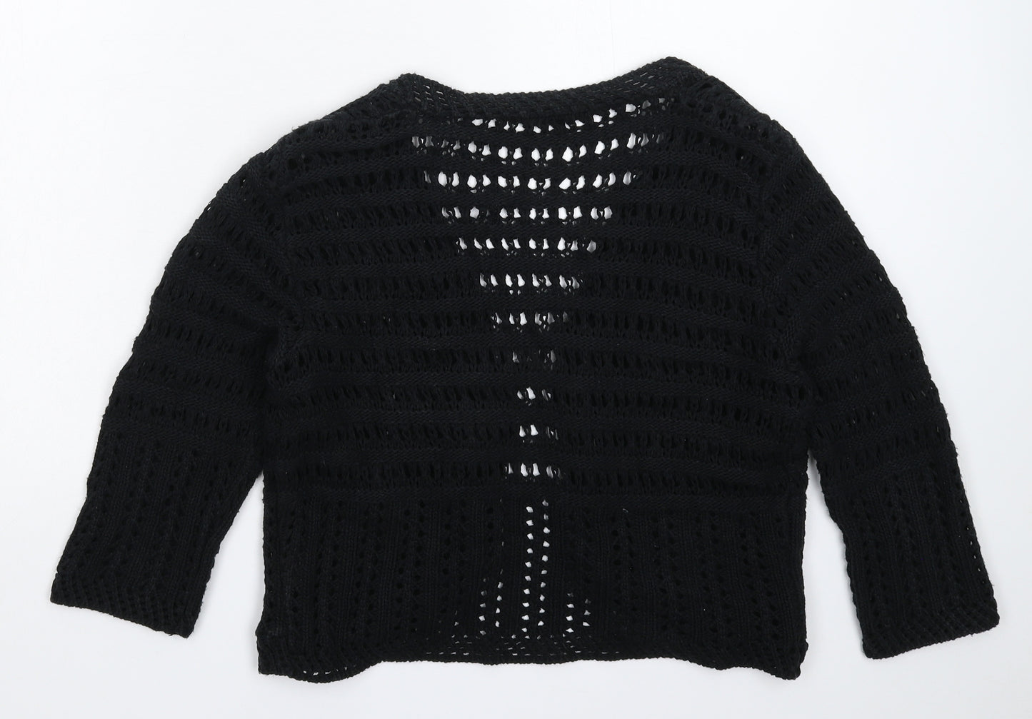 E-vie Womens Black  Knit Cardigan Jumper Size 20