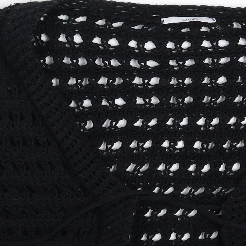 E-vie Womens Black  Knit Cardigan Jumper Size 20