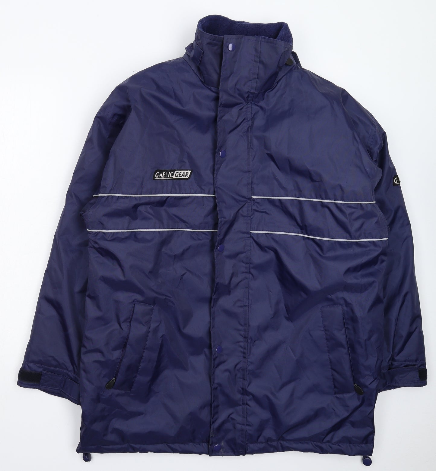 Gaelic Gear Mens Blue   Rain Coat Coat Size XS  - Oversized