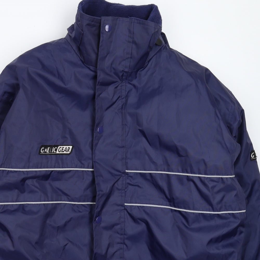 Gaelic Gear Mens Blue   Rain Coat Coat Size XS  - Oversized