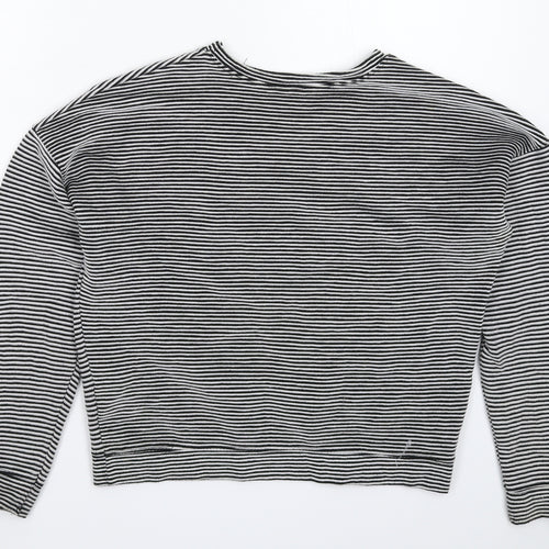 New Look Womens Multicoloured Striped  Pullover Sweatshirt Size 10