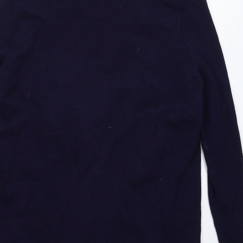 BM Womens Blue  Knit Cardigan Jumper Size S