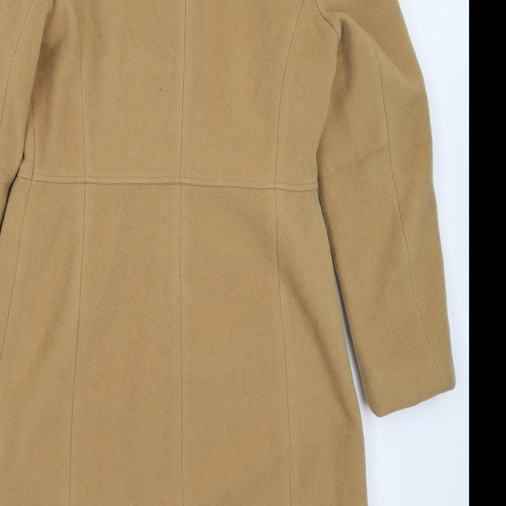 Jane Norman Womens Beige   Pea Coat Coat Size 12