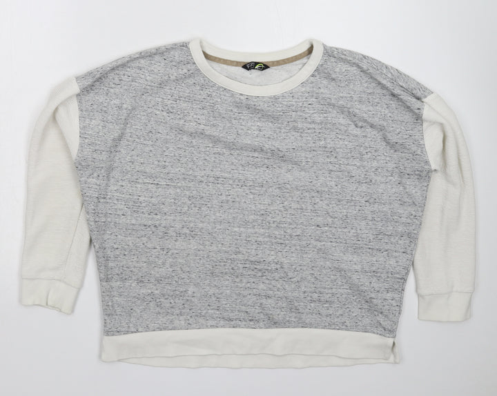 F&F Womens Grey   Pullover Sweatshirt Size S  - Oversized