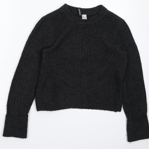 Divided Womens Grey  Knit Pullover Jumper Size S