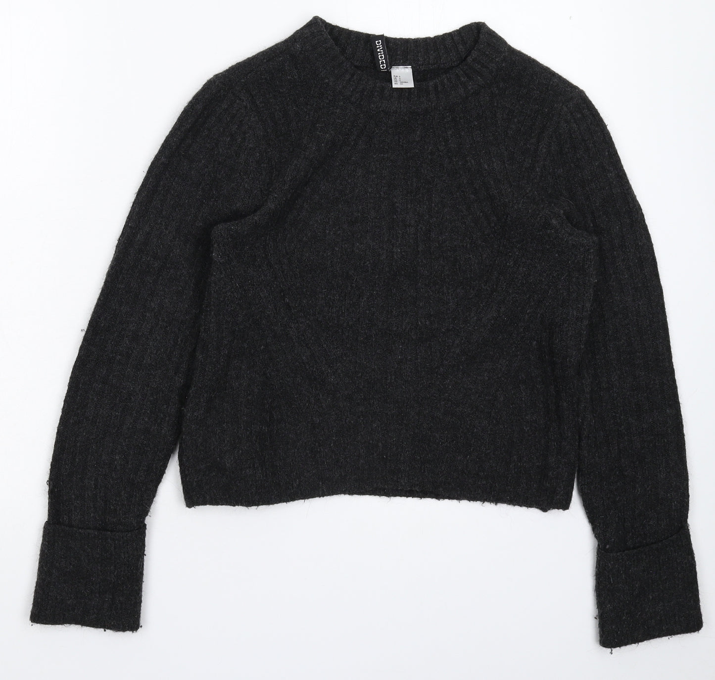 Divided Womens Grey  Knit Pullover Jumper Size S