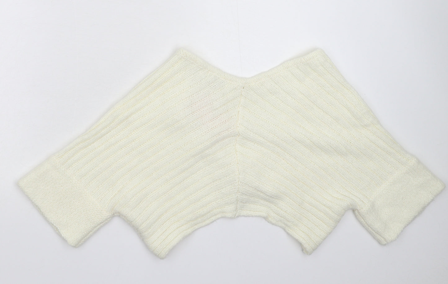 Look Womens White  Knit Cardigan Jumper Size M