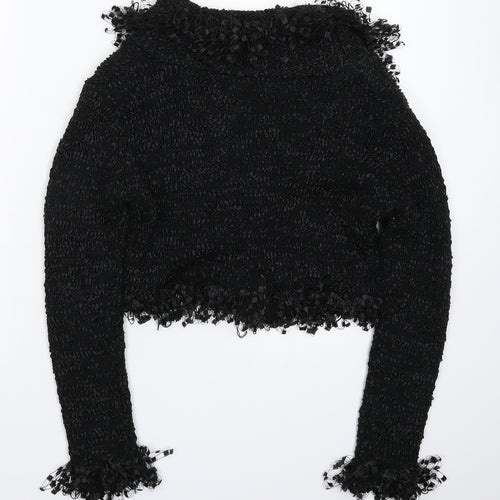 Xited Womens Black  Knit Cardigan Jumper Size M
